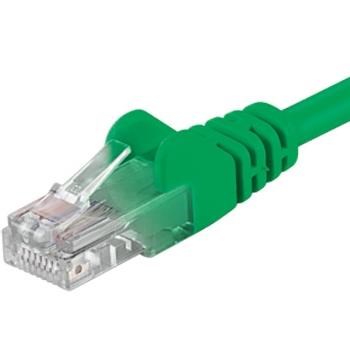 PremiumCord Patch kabel UTP RJ45-RJ45 CAT6 1m zelená sp6utp010G