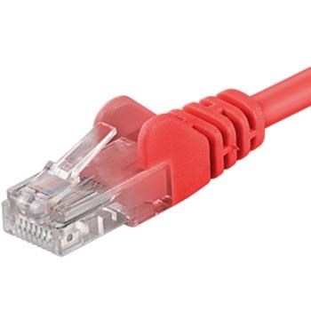 PremiumCord sputp015R Patch, UTP RJ45-RJ45 level 5e, 1,5m, červený