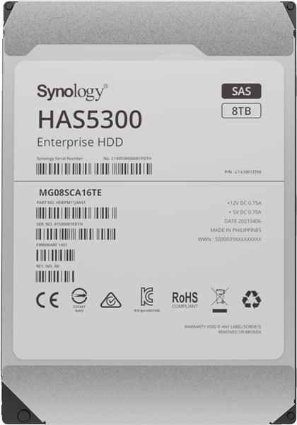 Synology 3,5" HDD HAS5300-8T (NAS) (8TB, SAS, 7200 RPM, 256MB)