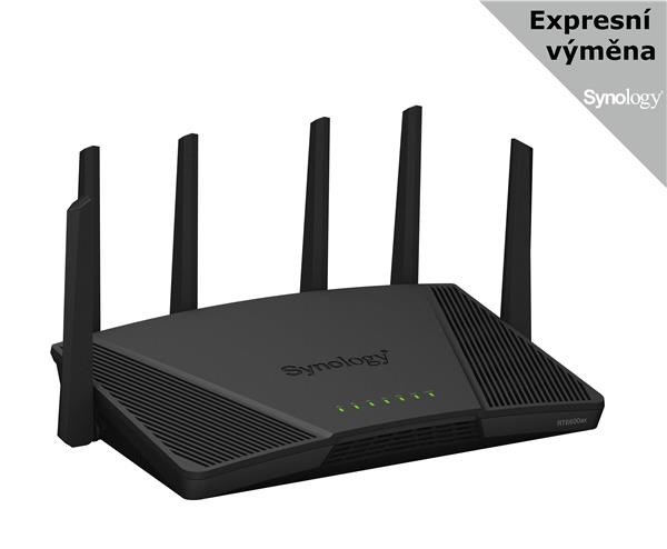 Synology RT6600ax MESH WiFi6 router (AX6000,2,4GHz/5GHz,3xGbELAN,1x2,5GbELAN,1xGbEWAN,1xUSB3.2)