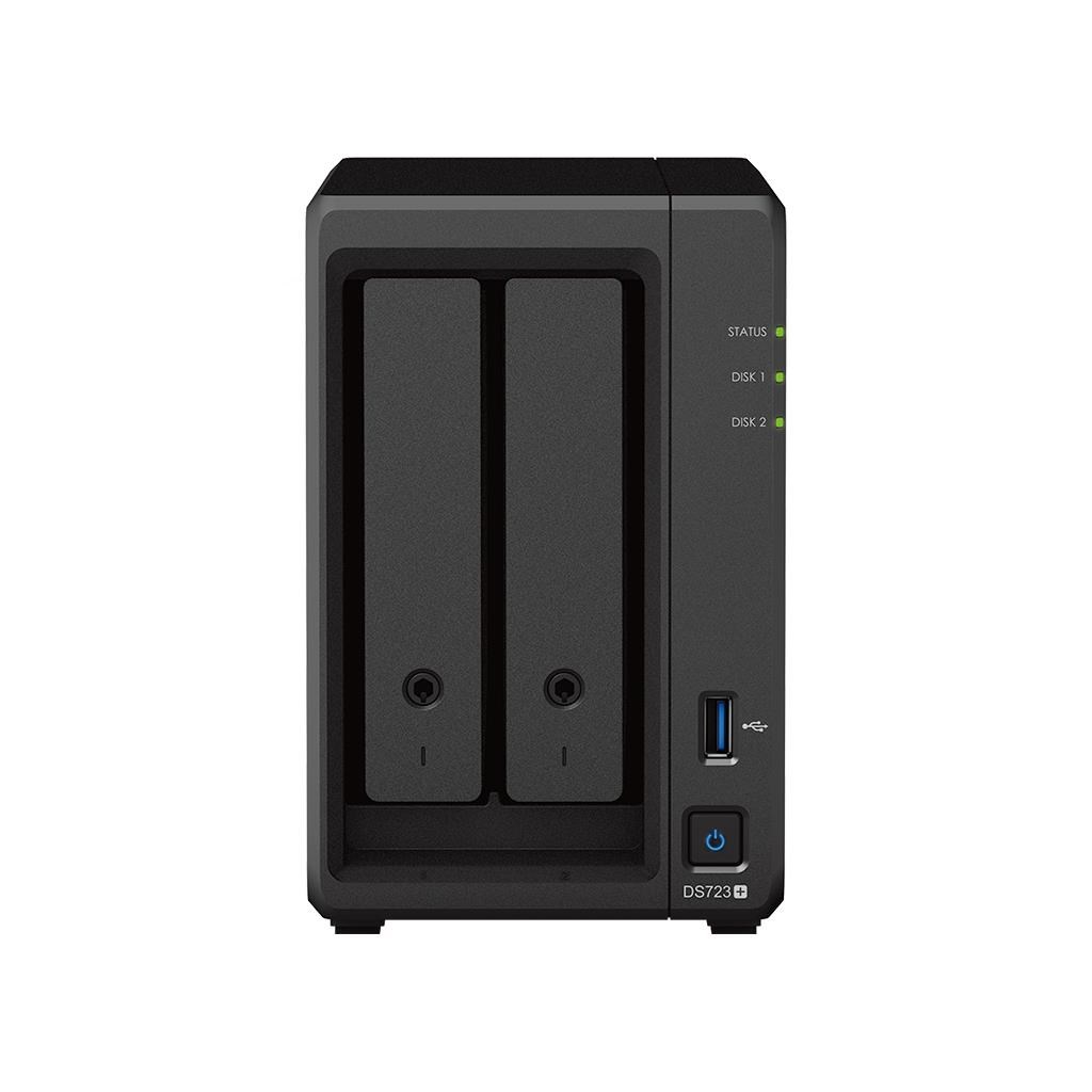 Synology DS723+ DiskStation (2C/RyzenR1600/2,6-3,1GHz/2GBRAM/2xSATA/2xM.2/1xUSB3.2/2xGbE/1xPCIe)