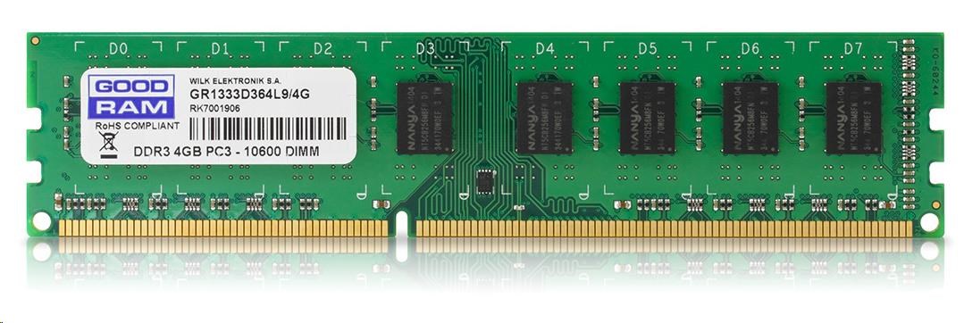 DIMM DDR3 4GB 1600MHz CL11 GOODRAM (GR1600D364L11S/4G)