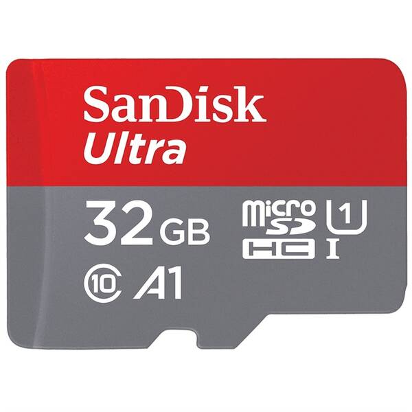 SanDisk MicroSDXC karta 32GB Ultra (120 MB/s, A1 Class 10 UHS-I, Android) + adaptér