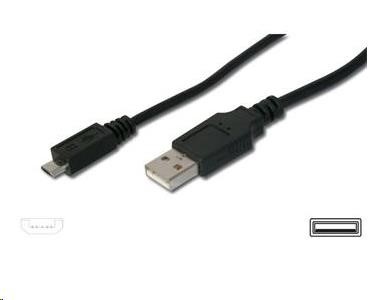 PREMIUMCORD Kabel USB 2.0 A - Micro B propojovací 1m ku2m1f