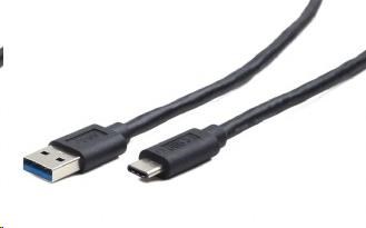 GEMBIRD USB 3.0 AM na Type-C kabel (AM/CM), 1m, černý (CCP-USB3-AMCM-1M)