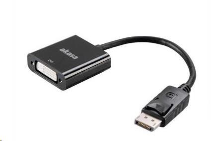 AKASA Kabel redukce DisplayPort na DVI, 20cm (AK-CBDP05-20BK)