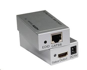 PREMIUMCORD HDMI extender na 60m přes jeden kabel Cat5e/Cat6 - khext60-1