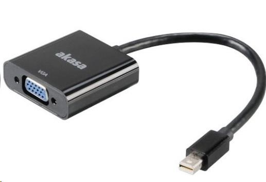 AKASA redukce Mini DisplayPort na VGA (D-SUB), 20cm (AK-CBDP07-20BK)