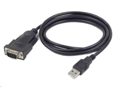 GEMBIRD Kabel adapter USB-serial 1,5m 9 pin (com), černý (UAS-DB9M-02)