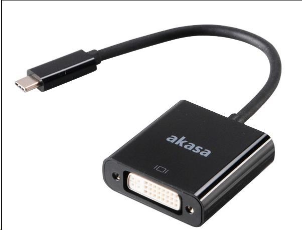 AKASA adaptér USB Type-C na DVI AK-CBCA09-15BK