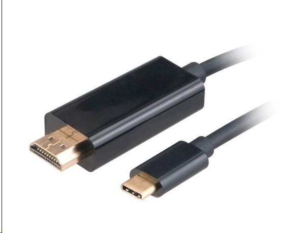 AKASA adaptér USB Type-C na HDMI, kabel, 1.8m AK-CBCA12-18BK