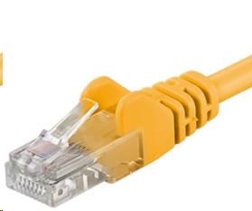 PREMIUMCORD Patch kabel UTP RJ45-RJ45 CAT5e 0.25m žlutá sputp002Y