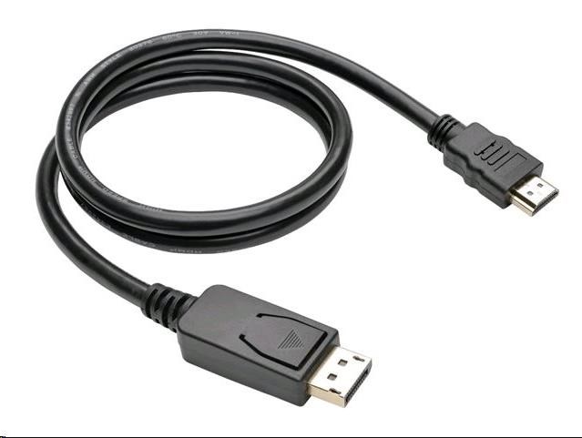 C-TECH kabel DisplayPort/HDMI, 1m, černý CB-DP-HDMI-10