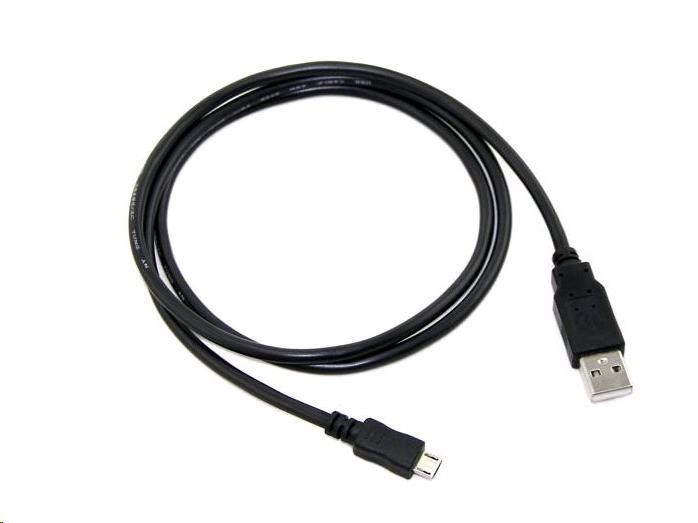 C-TECH kabel USB 2.0 AM/Micro, 0,5m, černý CB-USB2M-05B