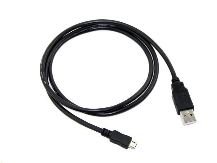 C-TECH kabel USB 2.0 AM/Micro, 1m, černý CB-USB2M-10B