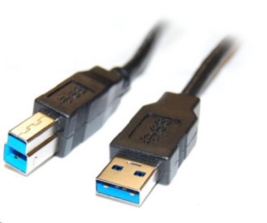 PREMIUMCORD Kabel USB3.0 propojovací A-B, Super-speed 5Gbps, 2m ku3ab2bk