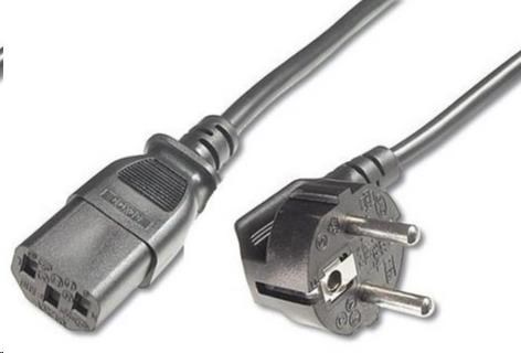 PREMIUMCORD Kabel napájecí 230V/10A, zahnutá vidlice,  2m kpsp2