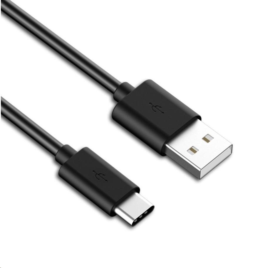 PremiumCord Kabel USB 3.1 C/M - USB 2.0 A/M, rychlé nabíjení proudem 3A, 10cm, černá ku31cf01bk