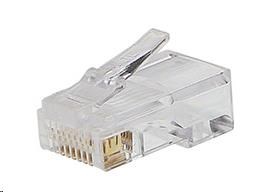 PremiumCord Konektor RJ45 8pinů - na drát, balení 100ks v sáčku 8592220013752