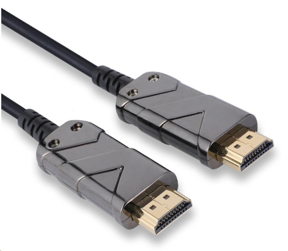 PREMIUMCORD Ultra High Speed HDMI 2.1 optický fiber kabel 8K@60Hz,zlacené 10m kphdm21x10