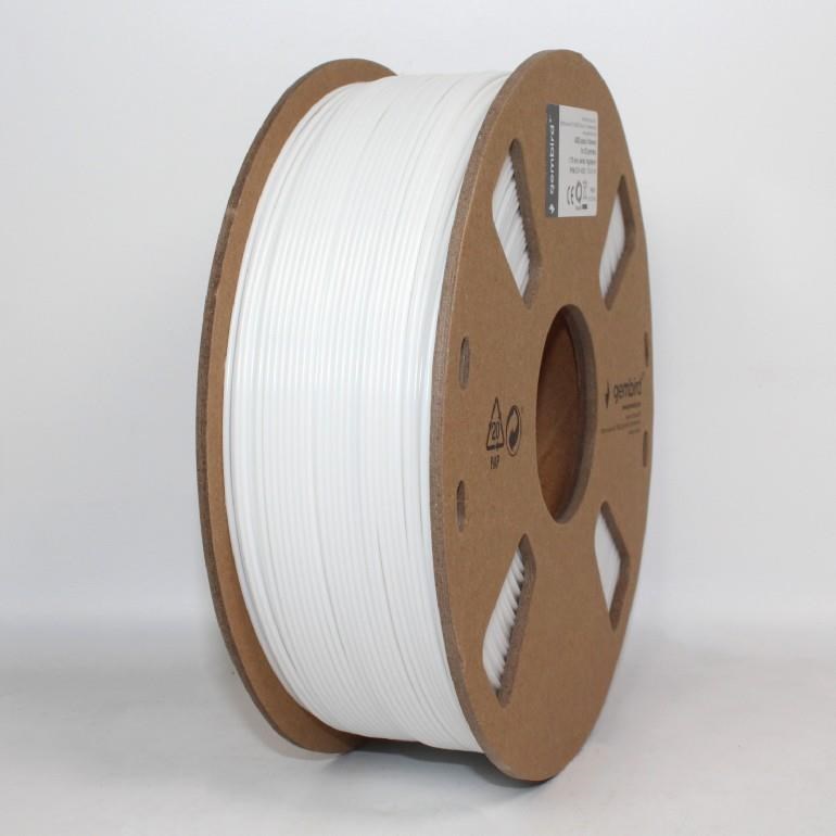 Gembird filament ABS 1.75mm 1kg, bílá 3DP-ABS1.75-01-W