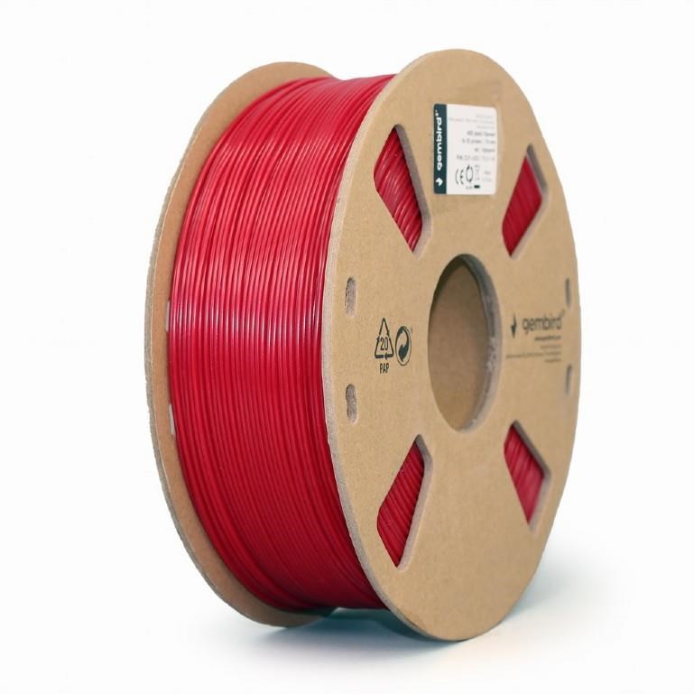 Gembird Tisková struna (filament) ABS, 1,75mm, 1kg, červená (3DP-ABS1.75-01-R)