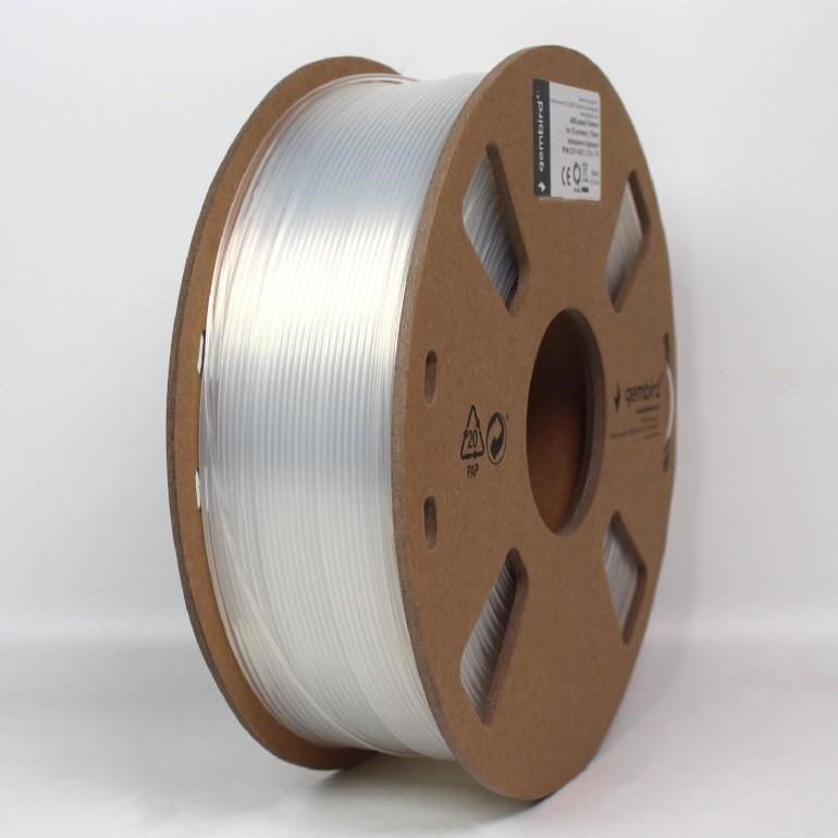 Gembird Tisková struna (filament) ABS, 1,75mm, 1kg, transparent (3DP-ABS1.75-01-TR)