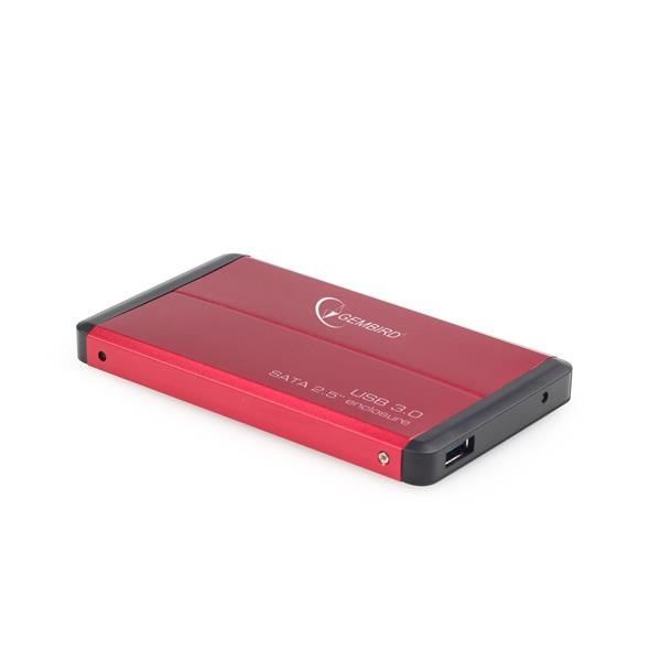 GEMBIRD externí box pro 2.5" zařízení, USB 3.0, SATA, červený EE2-U3S-2-R