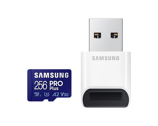 Samsung micro SDXC karta 256GB PRO Plus + USB adaptér MB-MD256SB/WW