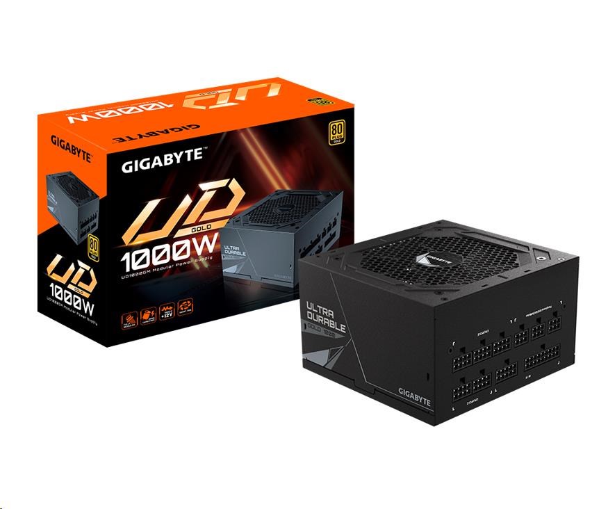 GIGABYTE zdroj UD1000GM, 1000W, 80+ Gold, 120mm fan GP-UD1000GM