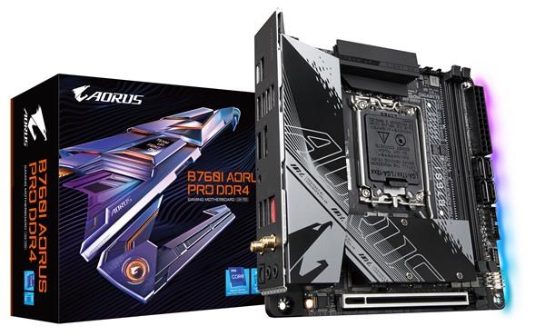 GIGABYTE MB Sc LGA1700 B760I AORUS PRO DDR4, Intel B760, 2xDDR4, 1xDP, 1xHDMI, WI-FI, mini-ITX