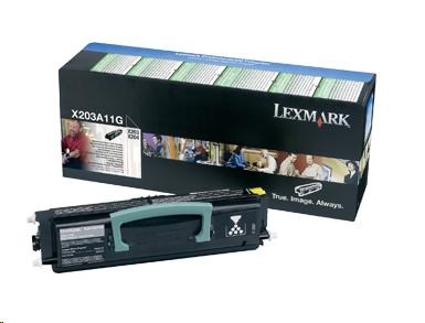 LEXMARK toner black pro X203n / X204n na 2500 stran X203A11G