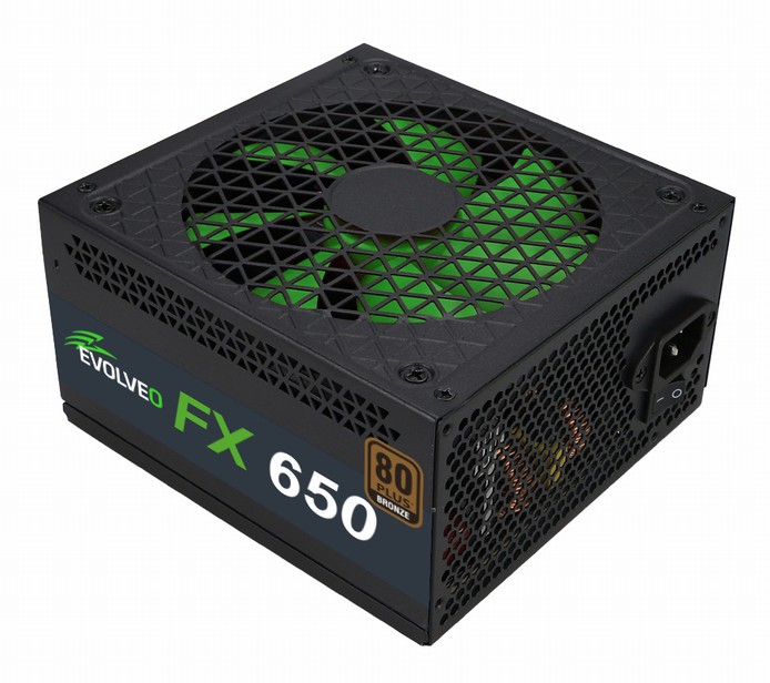 EVOLVEO FX 650 , zdroj 650W ATX, 14cm, tichý, 80+ bronze, bulk FX650