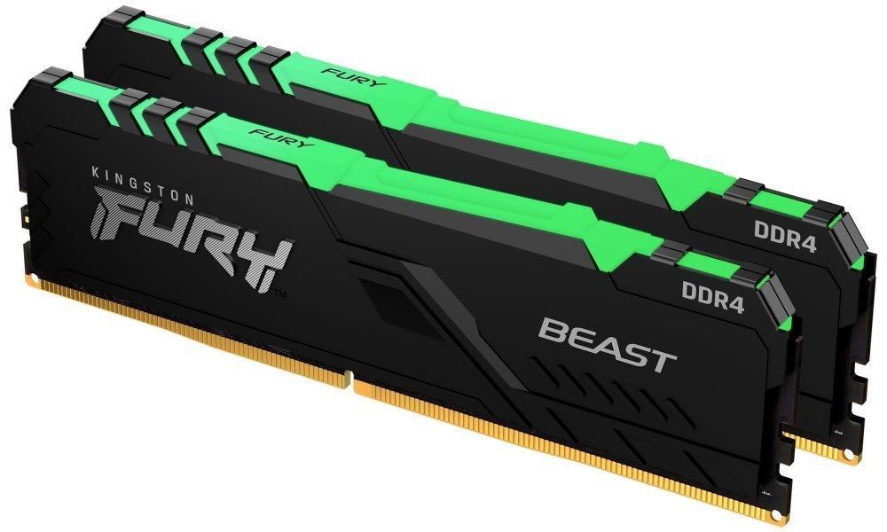 DIMM DDR4 32GB 3200MT/s CL16 (Kit of 2) KINGSTON FURY Beast RGB