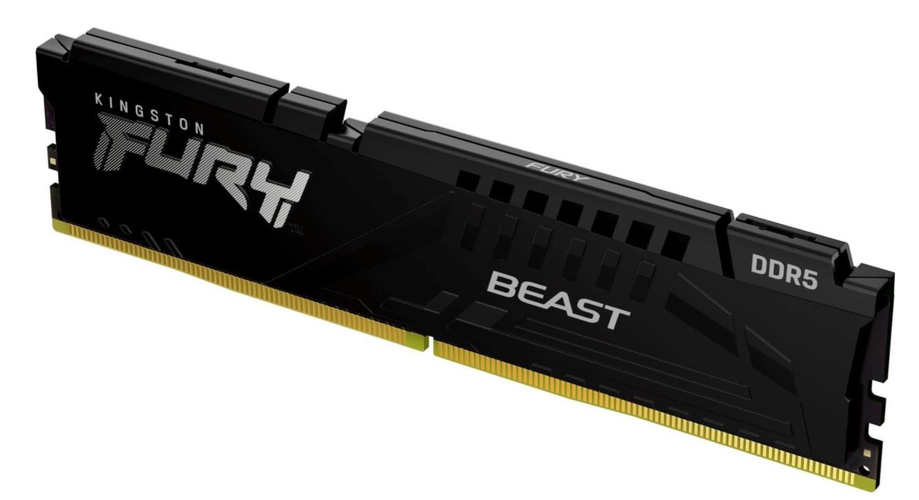 KINGSTON DIMM DDR5 16GB 5600MT/s CL40 FURY Beast Černá KF556C40BB-16