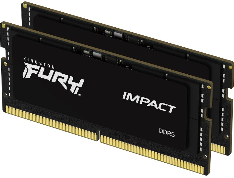 Kingston FURY Impact DDR5 32GB Kit 2x16GB 4800MHz SODIMM CL38 KF548S38IBK2 32