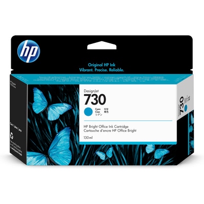 HP 730 130-ml Cyan Ink Cartridge P2V62A