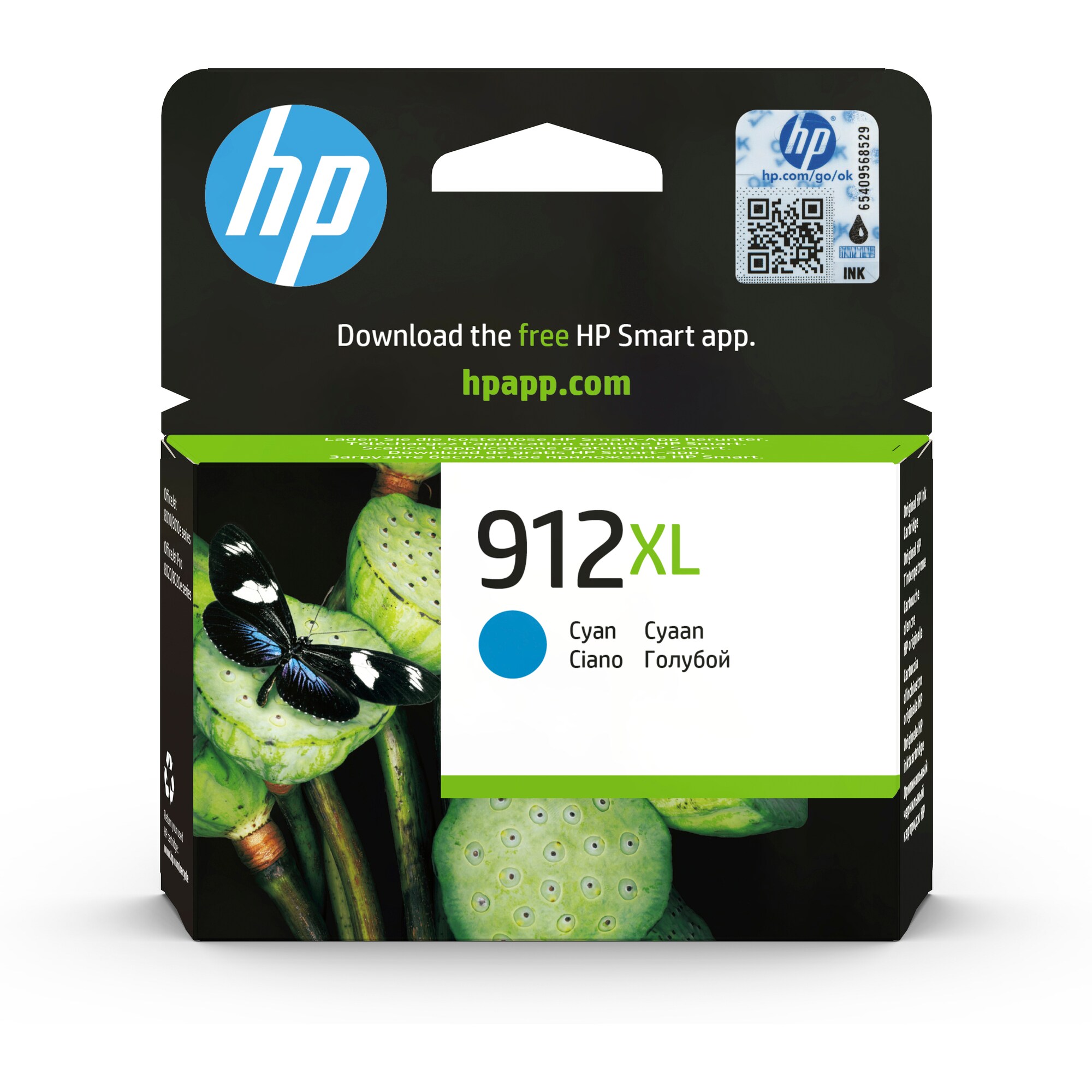 HP 912XL originální inkoustová kazeta azurová 3YL81AE