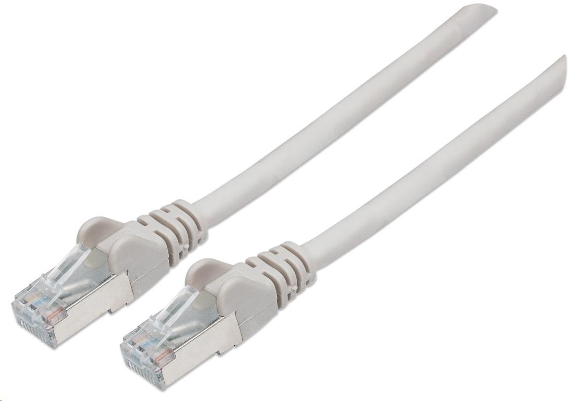 Intellinet 733229 Patch kabel, Cat6, S/FTP, LSOH, 1m, šedý