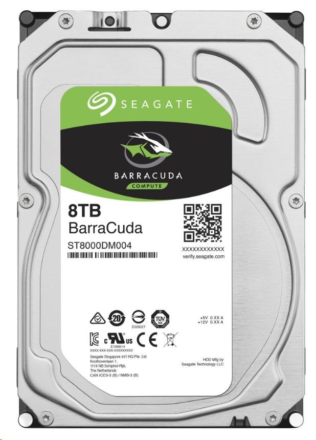 SEAGATE HDD 8TB BARRACUDA, 3.5", SATAIII, 5400 RPM, Cache 256MB ST8000DM004