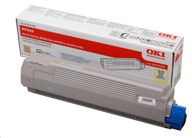 Oki Toner Žlutý do MC860 (10.000 stránek) (44059209)