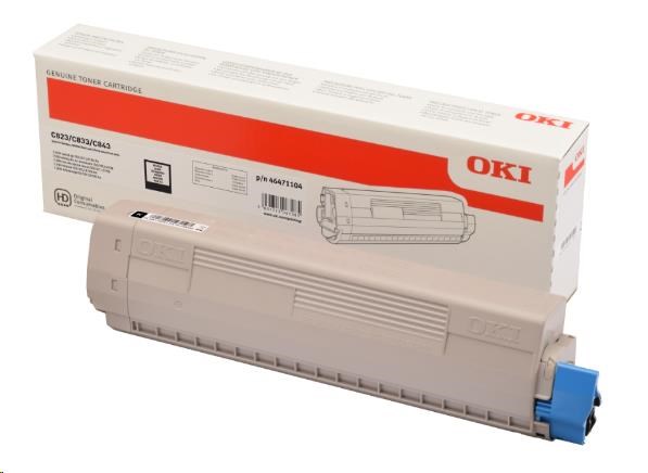 OKI Černý toner do C823/C833/C843 (7 000 stránek) (46471104)