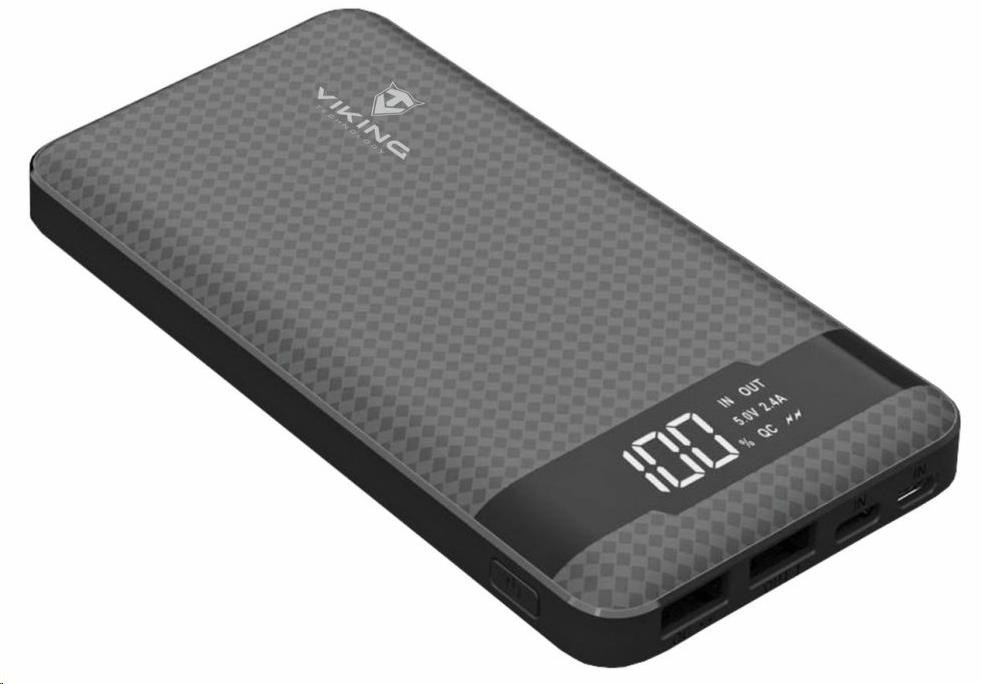 Viking power banka PN-961PD, QC3.0, 10000 mAh, černá PN961B