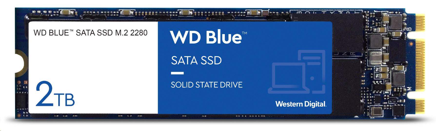 WD BLUE SSD 3D NAND WDS200T2B0B 2TB M.2 SATA, (R:560, W:530MB/s)