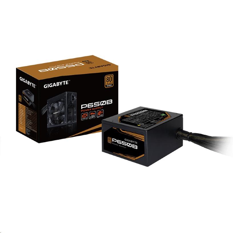 GIGABYTE zdroj P650B, 650W, 80plus bronze, 12 cm fan GP-P650B