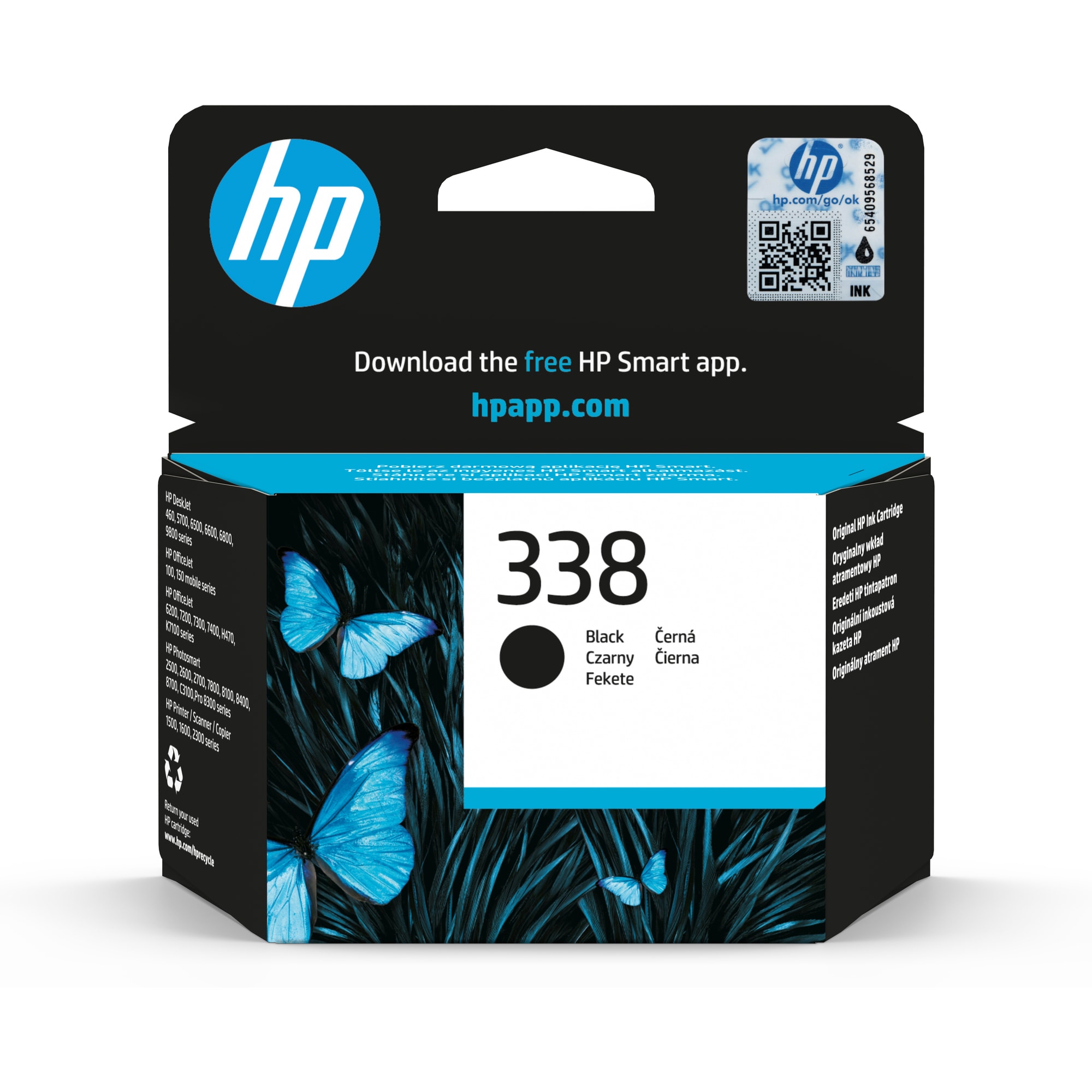 HP 338 Black Ink Cart, 11 ml, C8765EE (C8765EE#BA3)