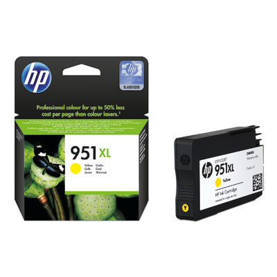 HP 951XL Yellow Ink Cart, 17 ml, CN048AE (CN048AE#BGY)