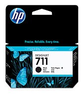 HP 711 Black DJ Ink Cart, 38 ml, CZ129A