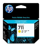 HP 711 Yellow DJ Ink Cart, 29 ml, CZ132A