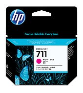 HP 711 Magenta DJ Ink Cart, 29 ml, 3-pack, CZ135A